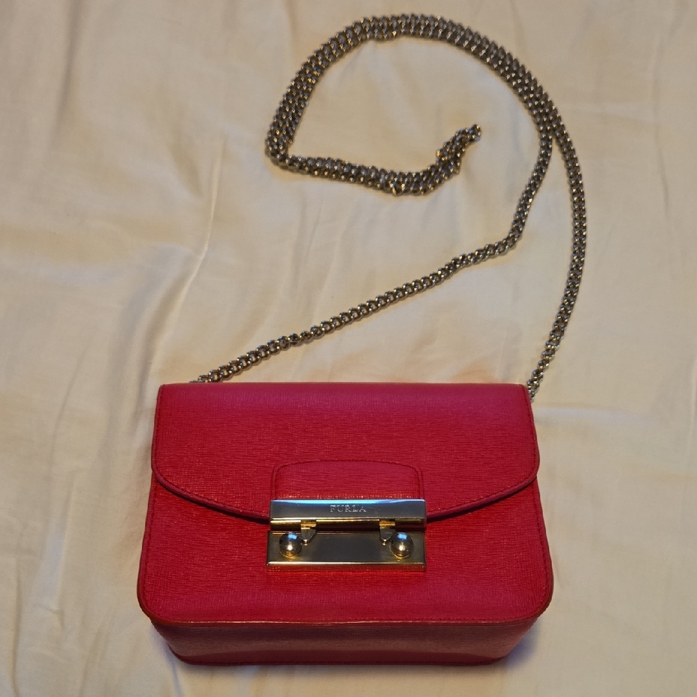 Furla Mini Julia Metropolis Crossbody Bag with Chain
